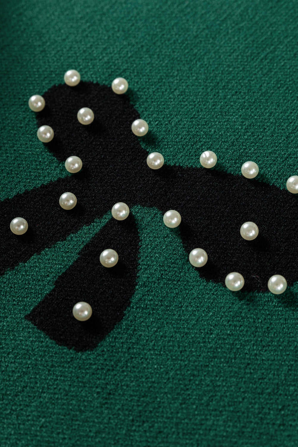 Eleanor Bow Pattern Loose Sweater