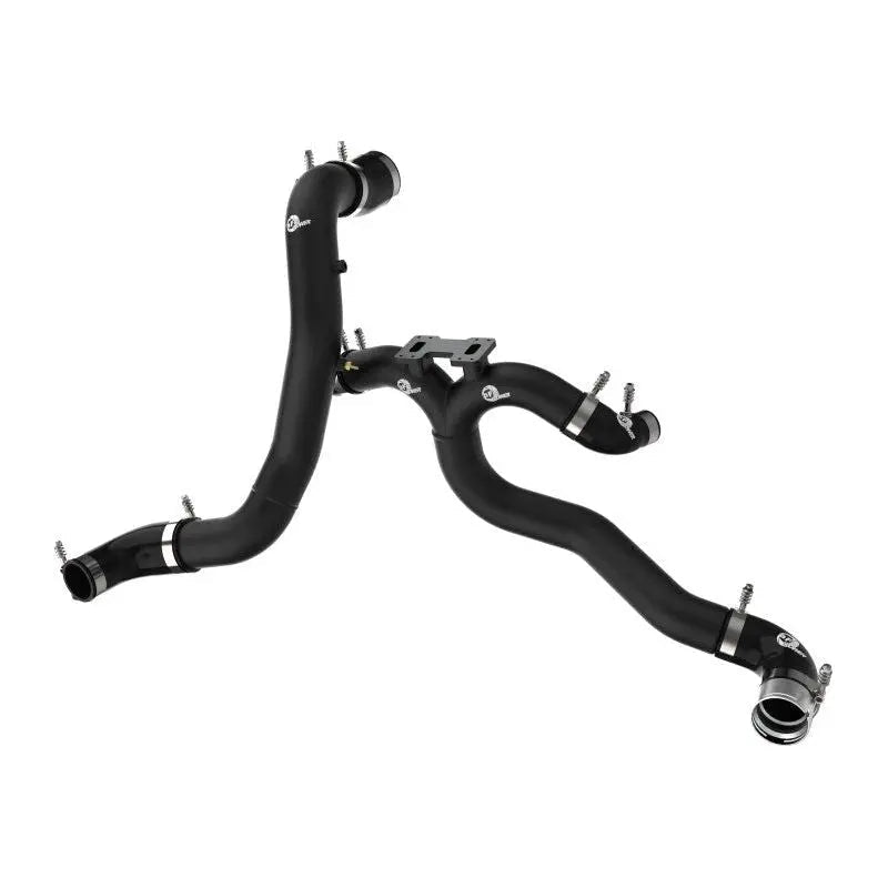 AFE 18-22 Kia Stinger V6-3.3L BladeRunner Alum Hot/Cold Charge Pipe Kit Black - Get it from Bo