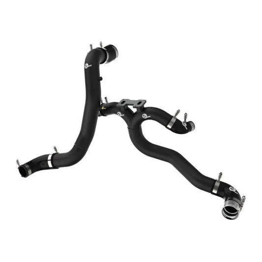 AFE 18-22 Kia Stinger V6-3.3L BladeRunner Alum Hot/Cold Charge Pipe Kit Black - Get it from Bo