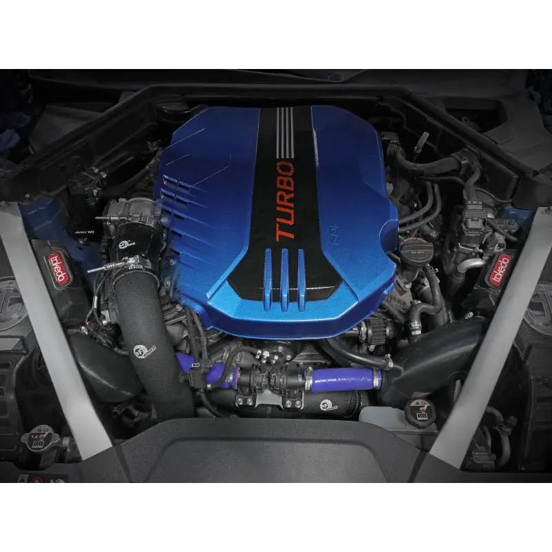AFE 18-22 Kia Stinger V6-3.3L BladeRunner Alum Hot/Cold Charge Pipe Kit Black - Get it from Bo