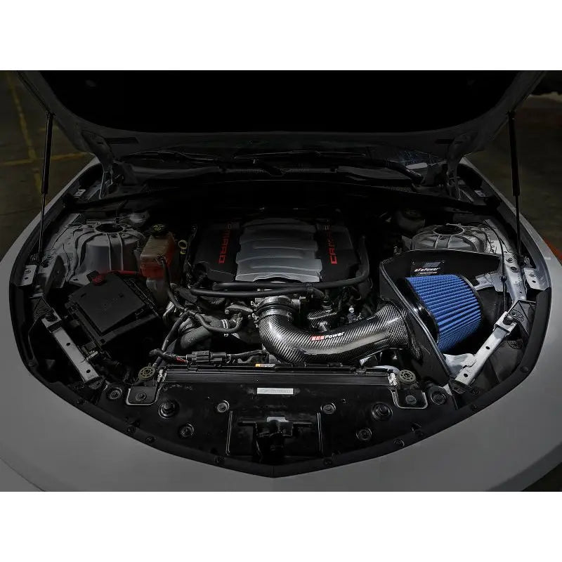 aFe 19-20 GM Trucks 5.3L/6.2L Track Series Carbon Fiber Cold Air Intake System With Pro 5R Filters - Get it from Bo