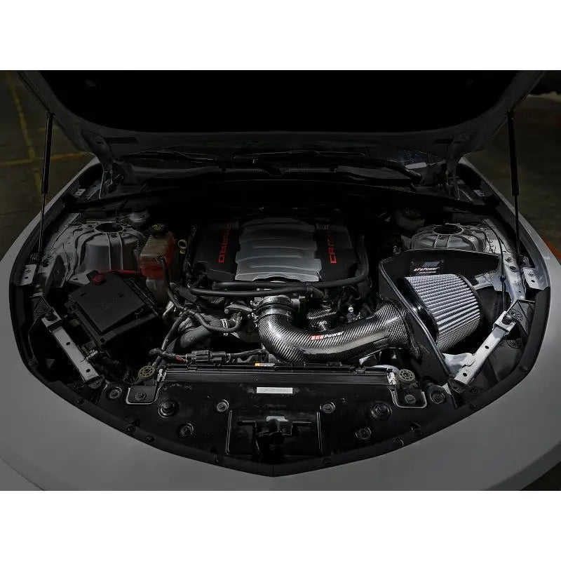 aFe 19-21 GM Trucks 5.3L/6.2L Track Series Carbon Fiber Cold Air Intake System W/ Pro Dry S Filters - Get it from Bo