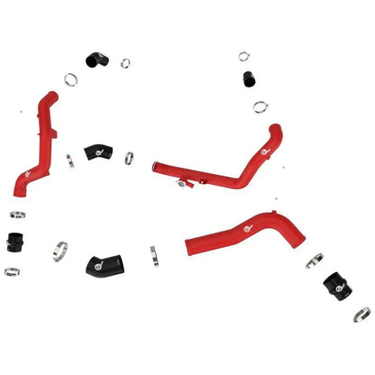 aFe 20-23 Ford Explorer ST V6 3.0L (tt) BladeRunner Aluminum Hot and Cold Charge Pipe Kit - Red - Get it from Bo