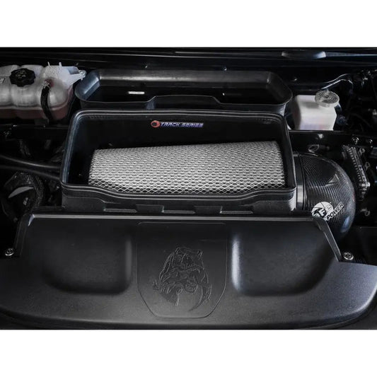 aFe 2021-2024 RAM 1500 TRX Track Series Carbon Fiber Cold Air Intake System w/ Pro DRY S - Get it from Bo