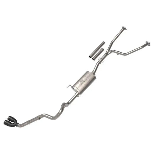aFe 2022 Toyota Tundra V6-3.5L (tt) Vulcan Series 2.5in to 3in 304 SS Cat-Back Exhaust w/ Black Tip - Get it from Bo