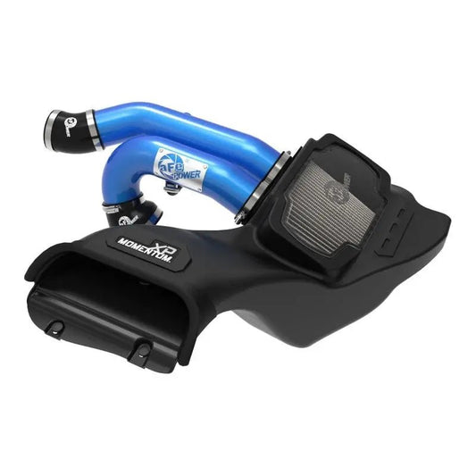 aFe 21-22 Ford F-150 Raptor V6-3.5L(tt) Momentum XP Cold Air Intake System Blue w/ Pro Dry S Filter - Get it from Bo