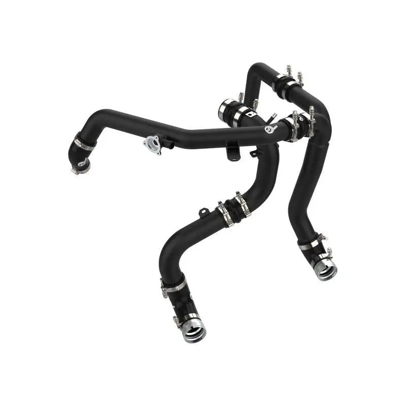 aFe 21-23 Ford Bronco V6-2.7Ltt BladeRunner Alum Hot &amp; Cold Charge Pipe Kit - Black - Get it from Bo