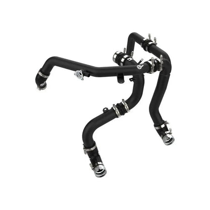 aFe 21-23 Ford Bronco V6-2.7Ltt BladeRunner Alum Hot &amp; Cold Charge Pipe Kit - Black - Get it from Bo
