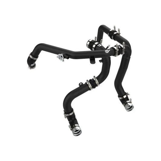 aFe 21-23 Ford Bronco V6-2.7Ltt BladeRunner Alum Hot &amp; Cold Charge Pipe Kit - Black - Get it from Bo