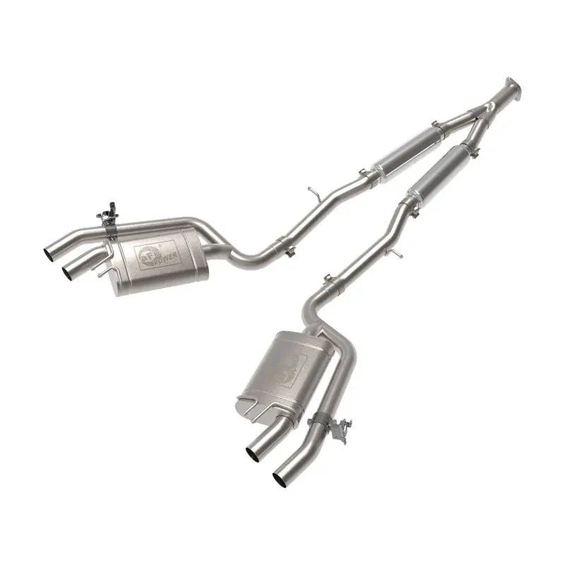 aFe 22-23 Kia Stinger L4-2.5L Turbo Gemini XV 3in to Dual 2-1/2in Cat-Back Exhaust System w/ Cut-Out - Get it from Bo