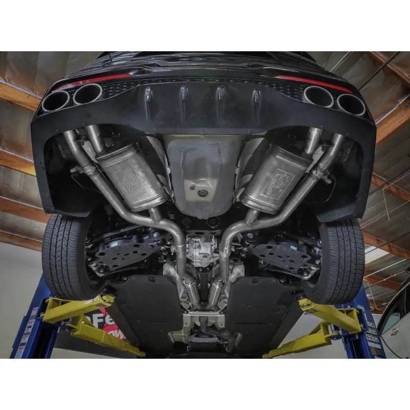 aFe 22-23 Kia Stinger L4-2.5L Turbo Gemini XV 3in to Dual 2-1/2in Cat-Back Exhaust System w/ Cut-Out - Get it from Bo