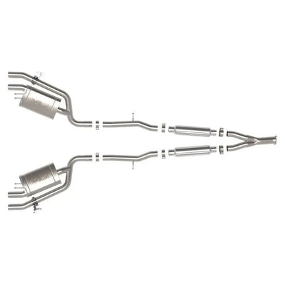 aFe 22-23 Kia Stinger L4-2.5L Turbo Gemini XV 3in to Dual 2-1/2in Cat-Back Exhaust System w/ Cut-Out - Get it from Bo