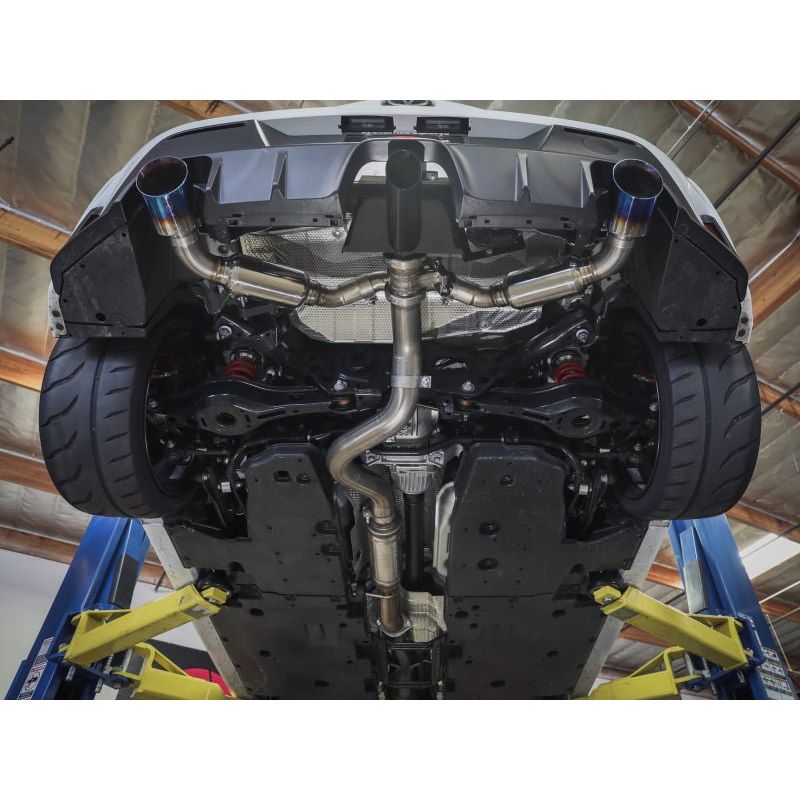 aFe 23-24 Toyota GR Corolla L3 1.6L (t) Gemini XV 3in to 2-1/2in Cat Back Exhaust w/ Black Tips NP Motorsports