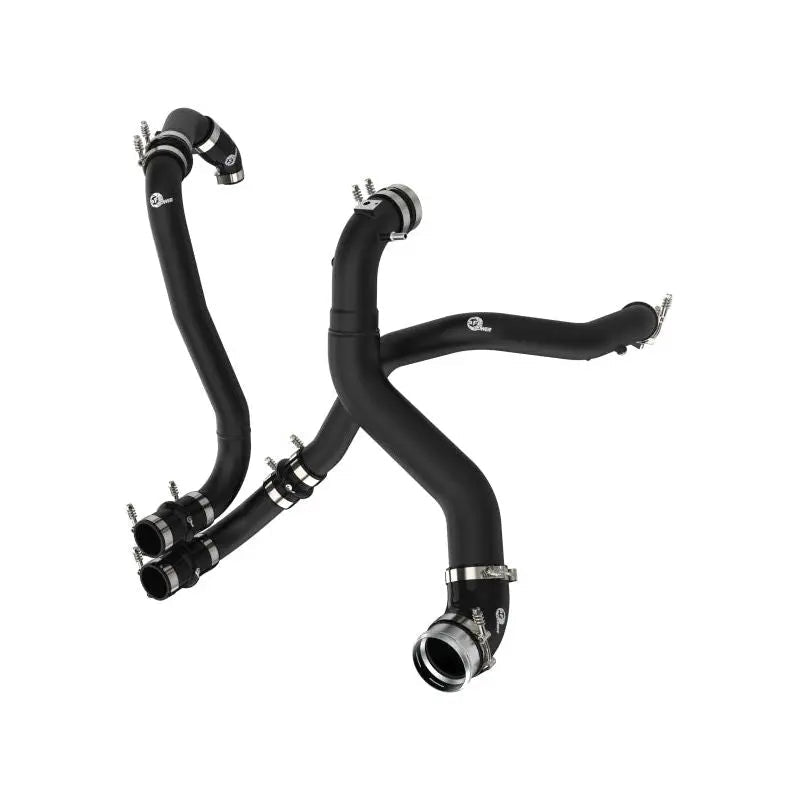 aFe BladeRunner 21-22 Ford F-150 Ecoboost V6-3.5L(tt) Aluminum Hot and Cold Charge Pipe Kit Black - Get it from Bo