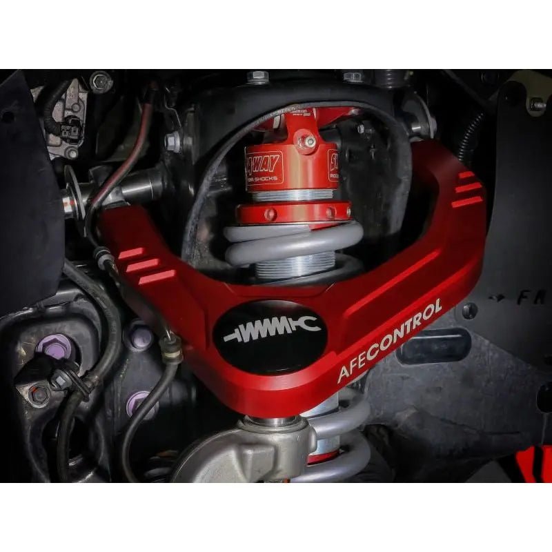 aFe Control 05-23 Toyota Tacoma Upper Control Arms - Red Anodized Billet Aluminum - Get it from Bo