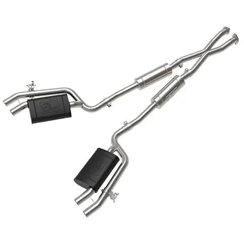aFe Gemini XV 2.5in 304 SS Cat-Back Exhaust w/Cut-Out 18-22 Kia Stinger V6 3.3L - Get it from Bo