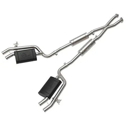 aFe Gemini XV 2.5in 304 SS Cat-Back Exhaust w/Cut-Out 18-22 Kia Stinger V6 3.3L - Get it from Bo