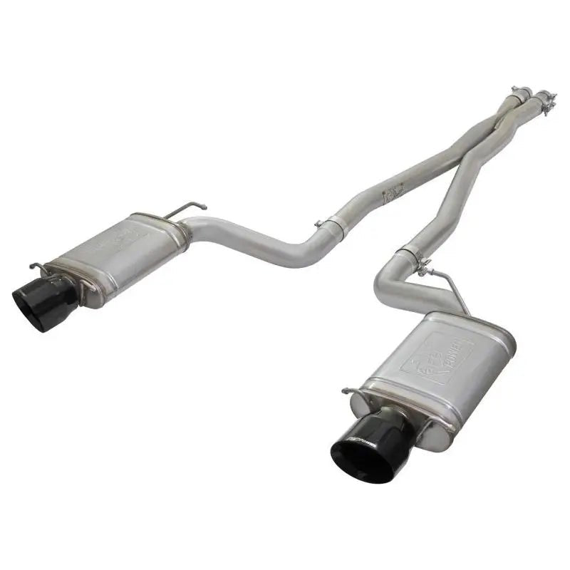 aFe Mach Force-Xp 3in CB Stainless Steel Dual Exhaust System w/ Black Tips 09-15 Cadillac CTS-V - Get it from Bo
