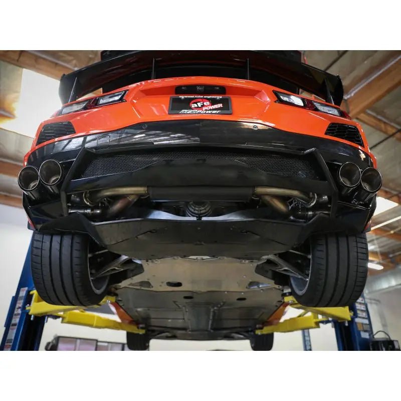 aFe MACH Force-Xp 3in to 2-1/2in 304SS Cat-Back 2020 Chevy Corvette (C8) 6.2L - Black Tip - Get it from Bo