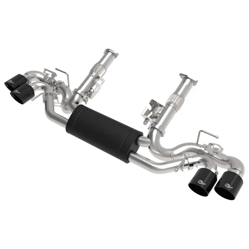 aFe MACH Force-Xp 3in to 2-1/2in 304SS Cat-Back 2020 Chevy Corvette (C8) 6.2L - Black Tip - Get it from Bo