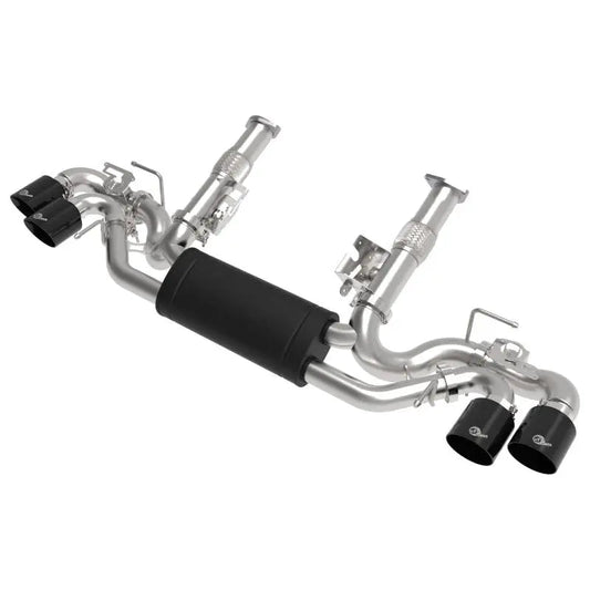 aFe MACH Force-Xp 3in to 2-1/2in 304SS Cat-Back 2020 Chevy Corvette (C8) 6.2L - Black Tip - Get it from Bo