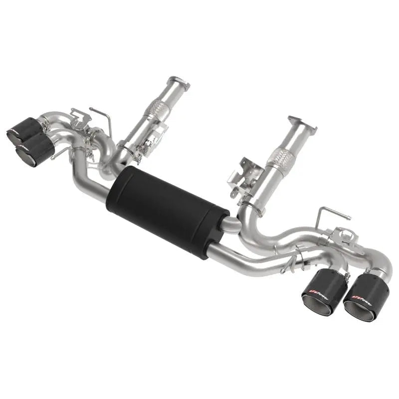 aFe MACH Force-Xp 3in to 2-1/2in 304SS Cat-Back 2020 Chevy Corvette (C8) 6.2L - Carbon Fiber Tip - Get it from Bo