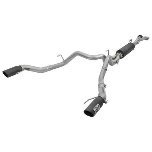 aFe MACH Force-Xp 3in to 3-1/2in 304 SS Cat-Back Exhaust w/Black Tip 17-18 Ford F-150 Raptor V6 3.5L - Get it from Bo
