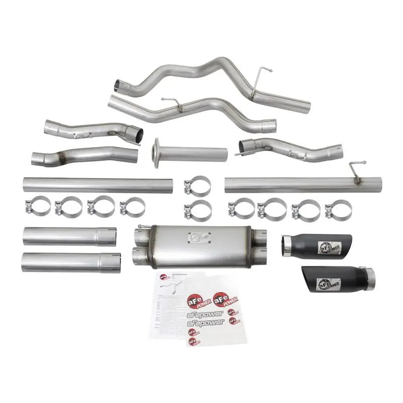 aFe MACHForce XP 3in 409-SS Exhaust Cat-Back 2017 Ford F-150 Raptor V6-3.5L (tt) w/ Black Tip - Get it from Bo