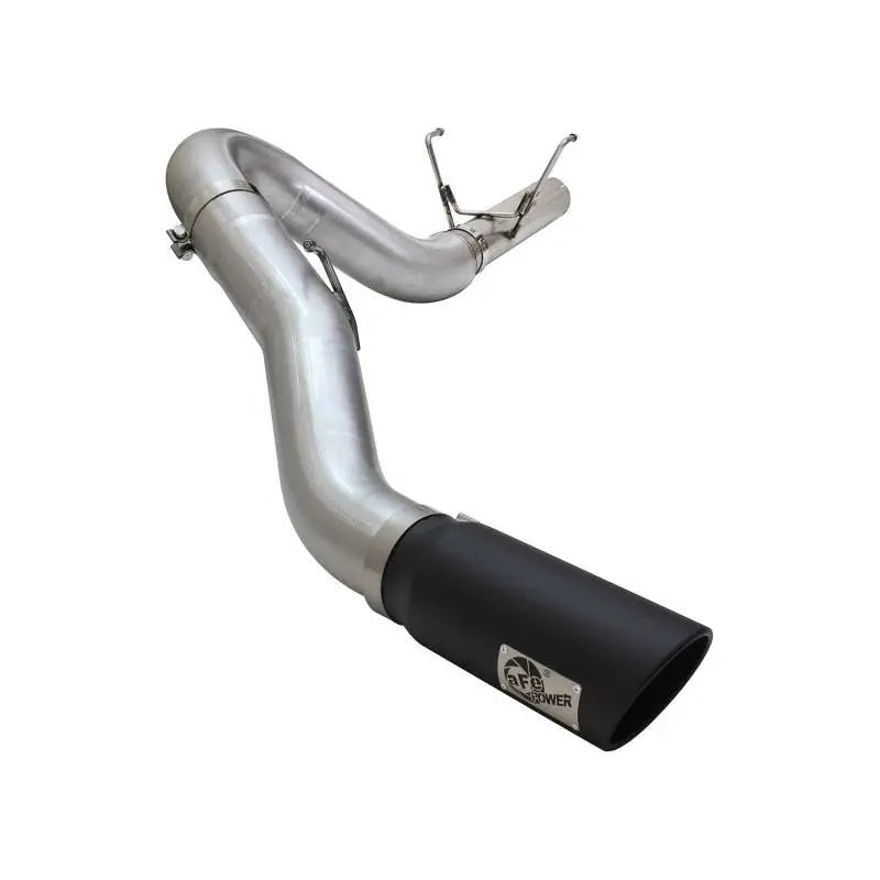 aFe MACHForce XP Exhaust Large Bore 5in DPF-Back SS 13-15 Dodge Trucks L6-6.7L (td) *Black Tip - Get it from Bo