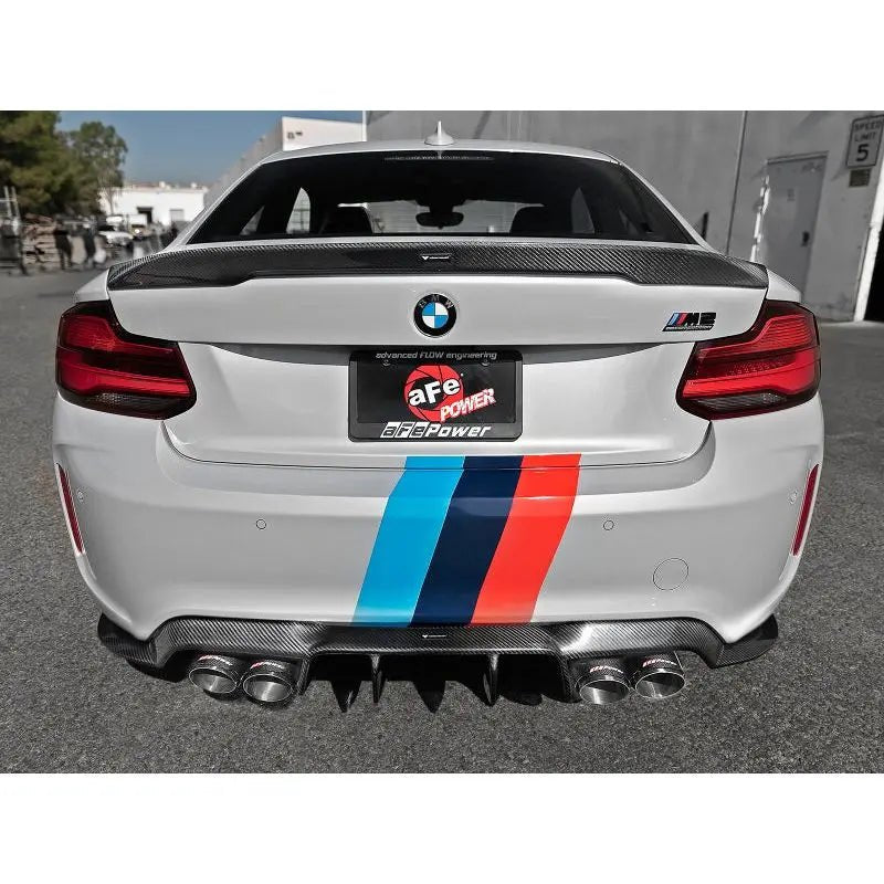 aFe MACHForce XP Exhausts Cat-Back SS 19-21 BMW M2 Competition L6-3.0L w/Carbon Tips - Get it from Bo