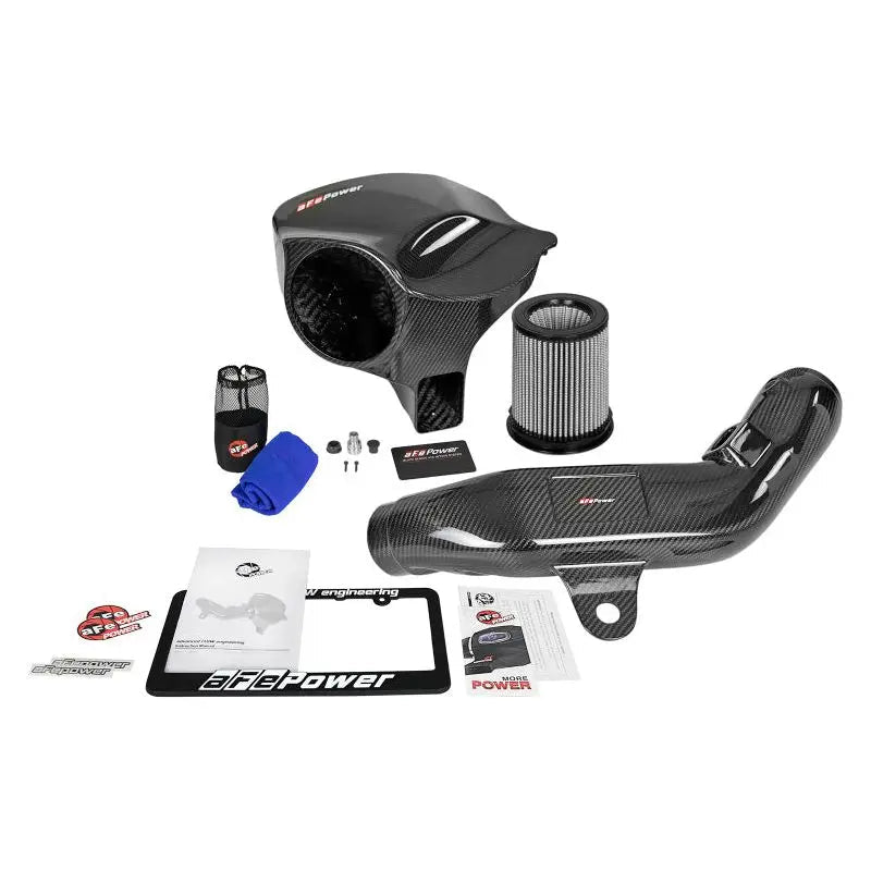 aFe Power Black Series Stage-2 Carbon Fiber Cold Air Intake System w/ Pro DRY S Media BMW M2 (F87) 2016-2021 - Get it from Bo