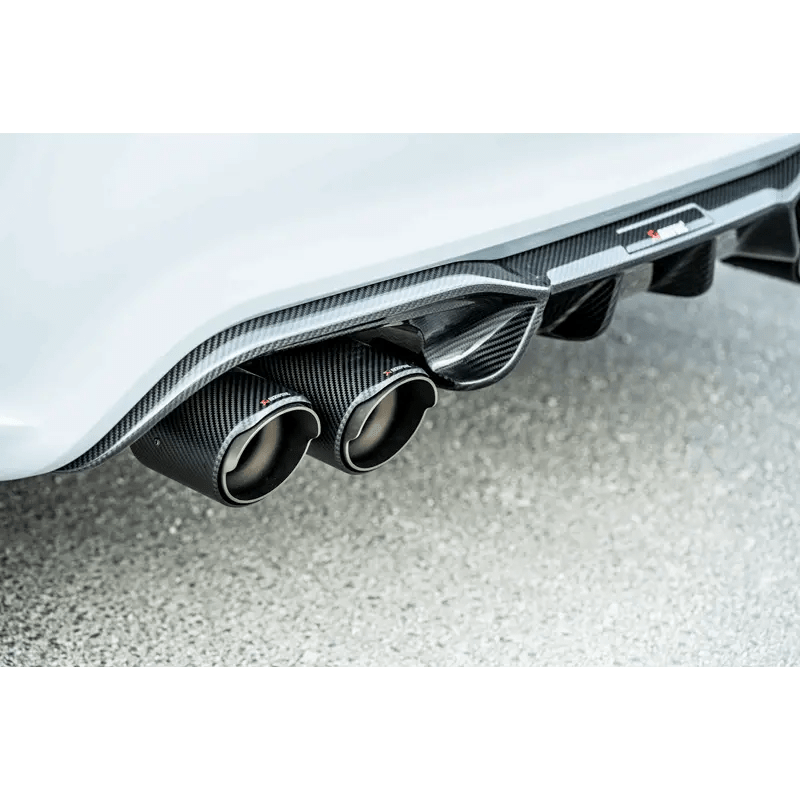 Akrapovic 2018+ BMW M2 Competition/M2 CS (F87N) Slip-On Line (Titanium) w/Carbon Fiber Tips - Get it from Bo