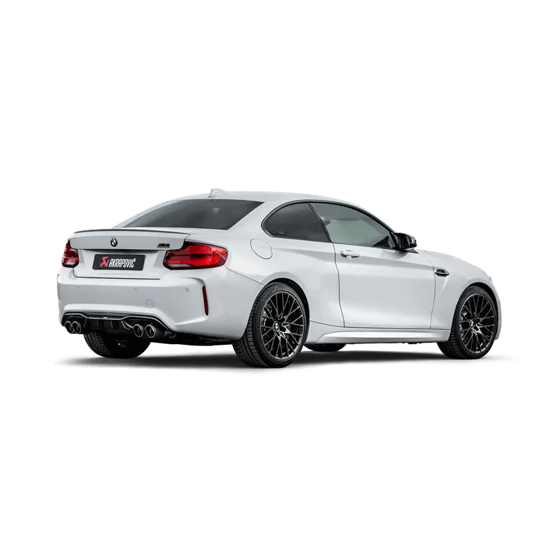 Akrapovic 2018+ BMW M2 Competition/M2 CS (F87N) Slip-On Line (Titanium) w/Carbon Fiber Tips - Get it from Bo