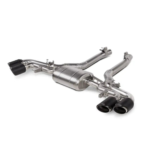 Akrapovic 2020-23 BMW X5M (F95)/X6M (F96) Slip-On Line (Titanium) w/Carbon Fiber Titanium Tips - Get it from Bo