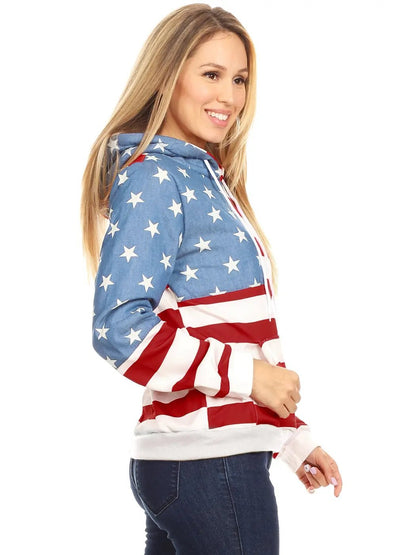 American Flag Hoodie Sweatshirt - Get it from Bo