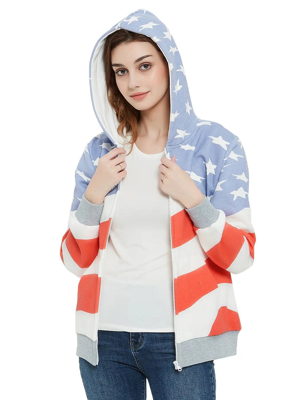American Flag Hoodie Sweatshirt - Get it from Bo