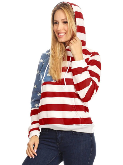 American Flag Hoodie Sweatshirt - Get it from Bo