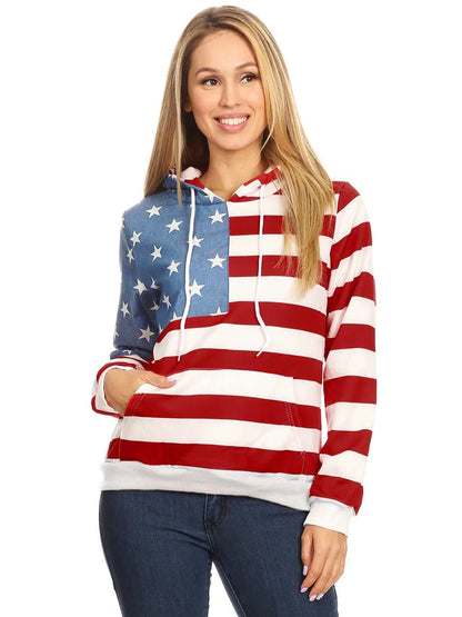 American Flag Hoodie Sweatshirt - Get it from Bo