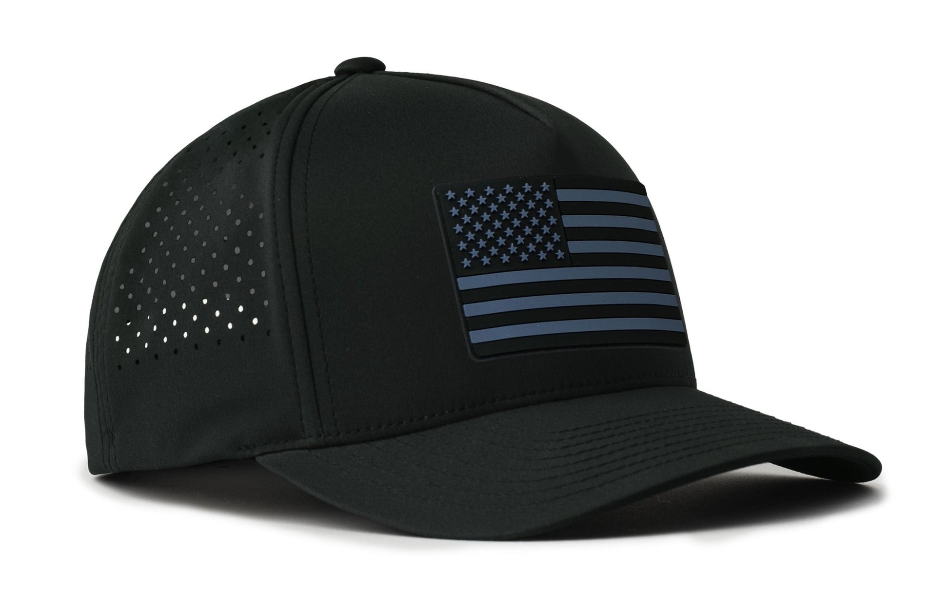 American Flag Performance 5-Panel Hat | Tactical USA Flexfit Snapback - Get it from Bo