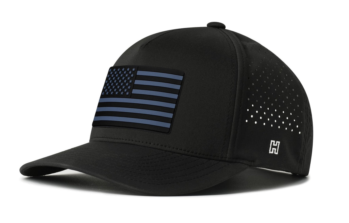 American Flag Performance 5-Panel Hat | Tactical USA Flexfit Snapback - Get it from Bo