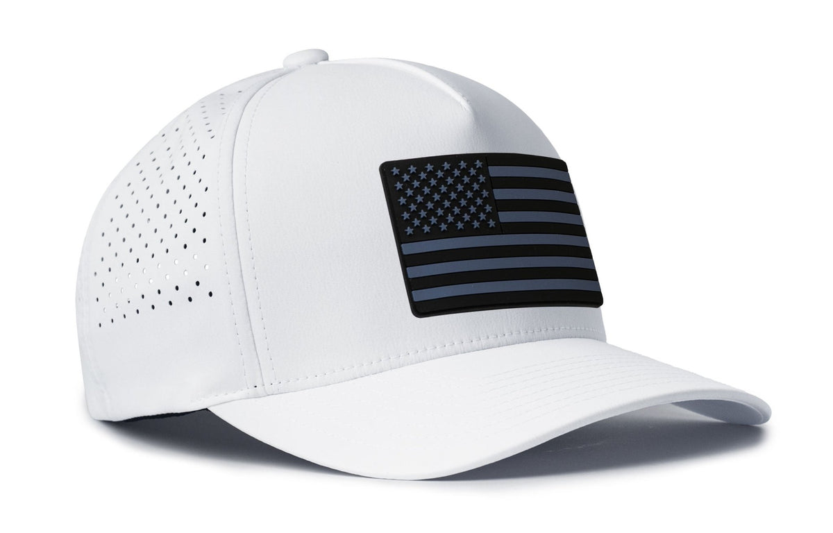 American Flag Performance 5-Panel Hat | Tactical USA Flexfit Snapback - Get it from Bo