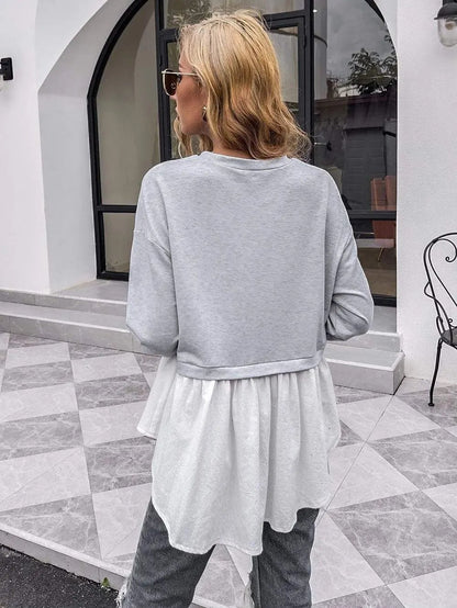 Double Layered Sweater Top Anna-Kaci Wholesale