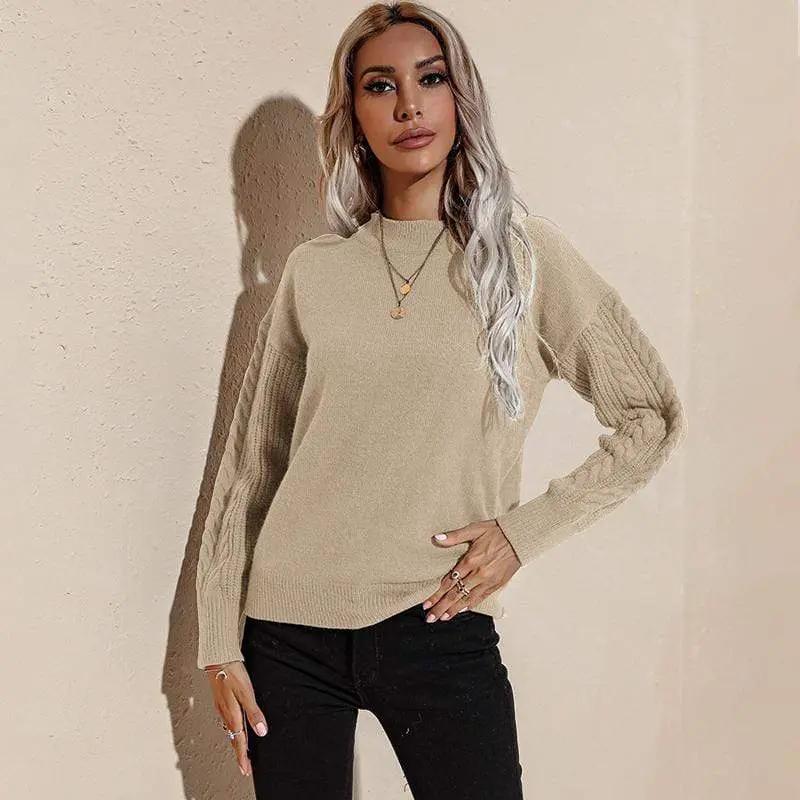 Solid Lux Long Sleeve Sweater Anna-Kaci Wholesale