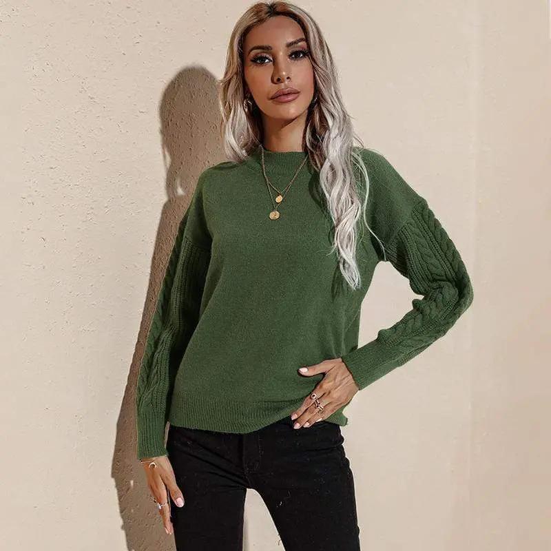 Solid Lux Long Sleeve Sweater Anna-Kaci Wholesale