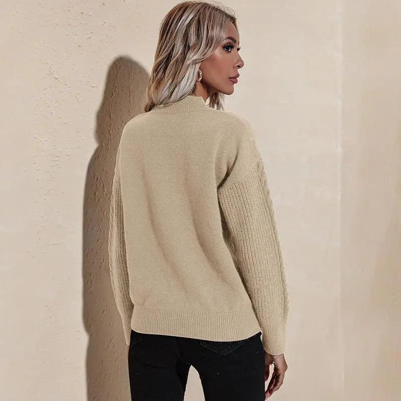 Solid Lux Long Sleeve Sweater Anna-Kaci Wholesale