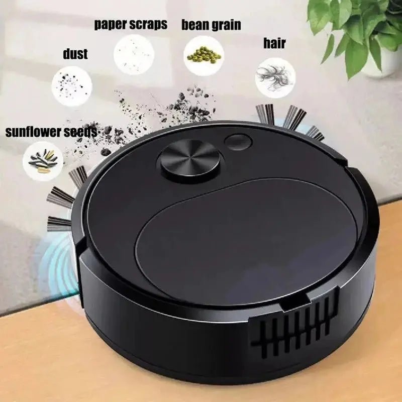 Automatic Electric Floor Vacuum Cleaner 3-in-1 1500Pa USB Rechargeable Wireless Sweeping Mop for Home Office Use - Get it from Bo