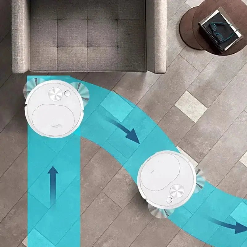 Automatic Electric Floor Vacuum Cleaner 3-in-1 1500Pa USB Rechargeable Wireless Sweeping Mop for Home Office Use - Get it from Bo