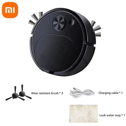 Automatic Electric Floor Vacuum Cleaner 3-in-1 1500Pa USB Rechargeable Wireless Sweeping Mop for Home Office Use - Get it from Bo