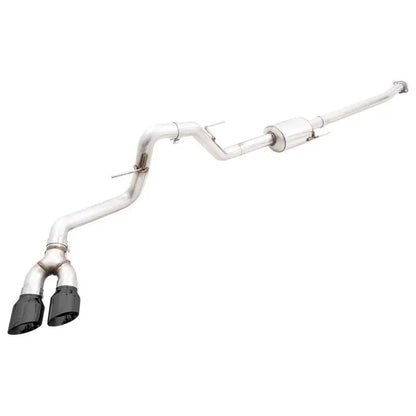 AWE 0FG 21+ Ford F150 Dual Side Exit Cat-Back Exhaust - 4.5in Diamond Black Tips - Get it from Bo