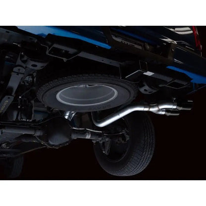 AWE 0FG 21+ Ford F150 Dual Side Exit Cat-Back Exhaust - 4.5in Diamond Black Tips - Get it from Bo